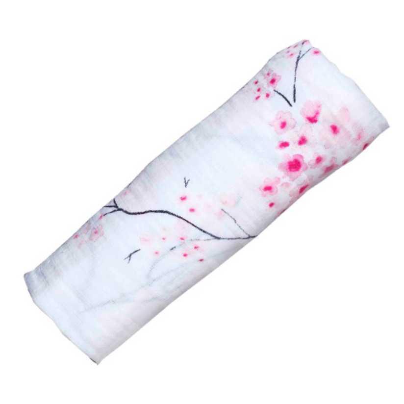 ORGANIC SWADDLE - CHERRY BLOSSOM - Why and Whale