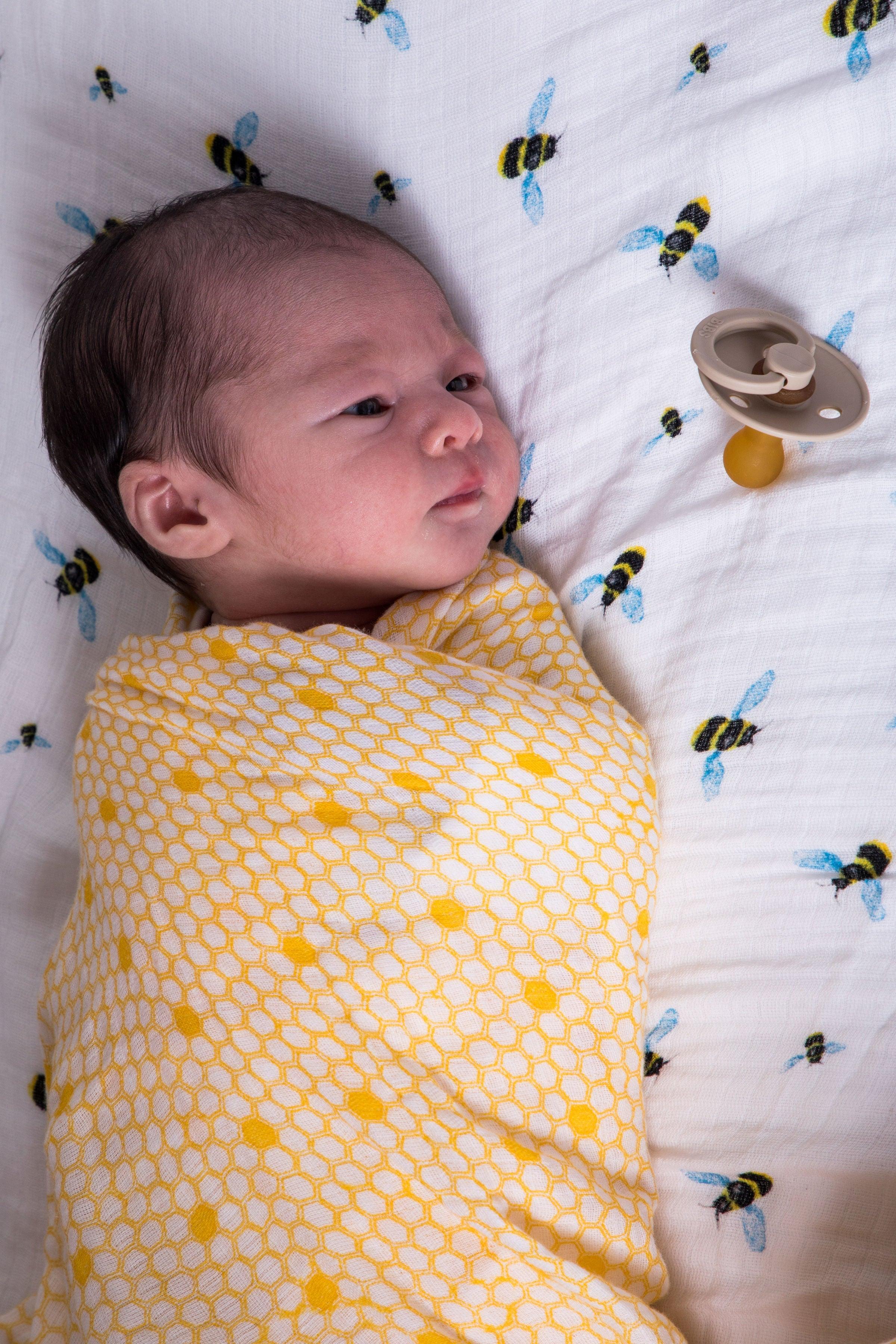ORGANIC SWADDLE - HIVE - Why and Whale