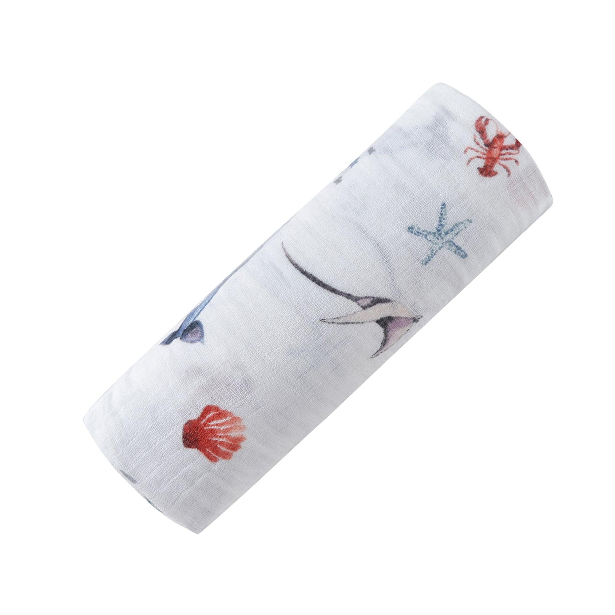 ORGANIC SWADDLE - UNDER the SEA - Why and Whale