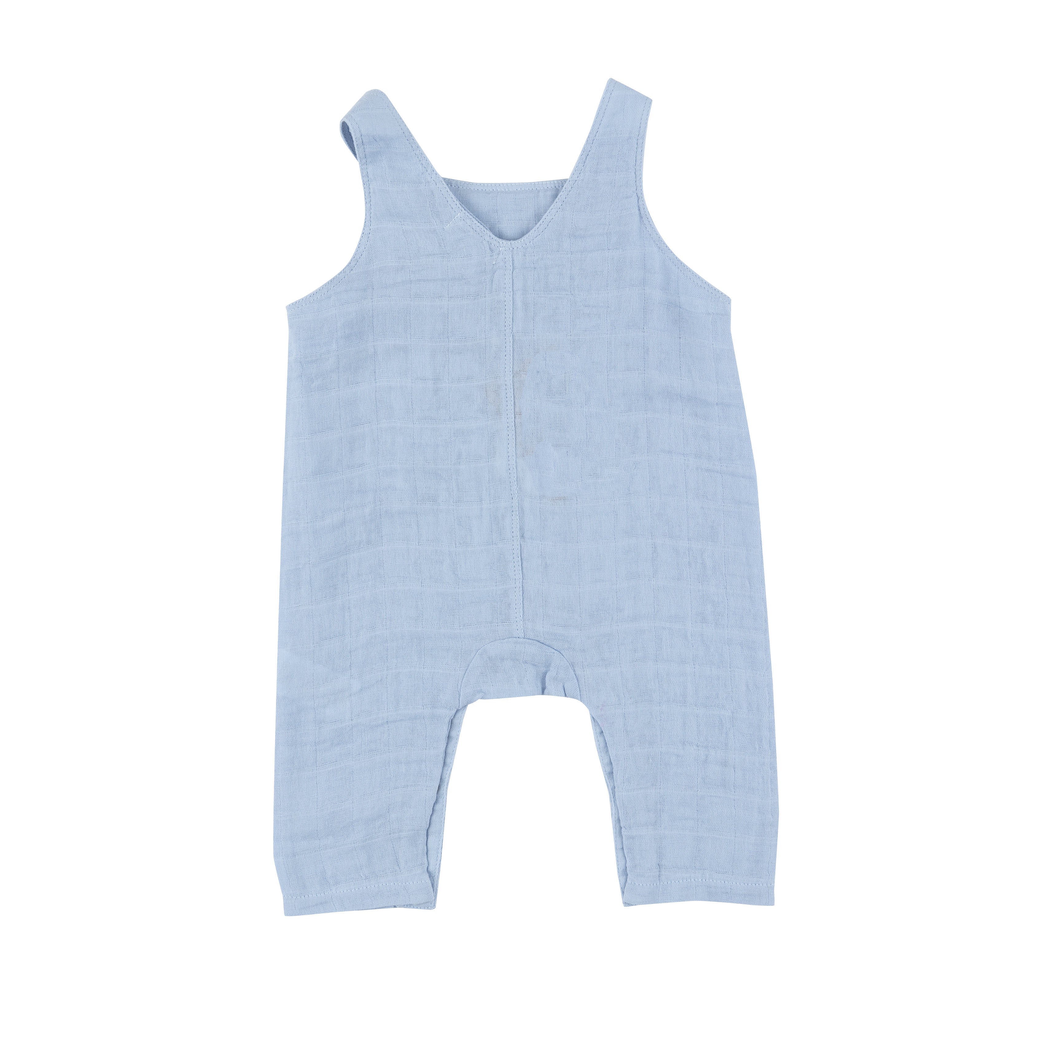Overalls - Dusty Blue Solid Muslin