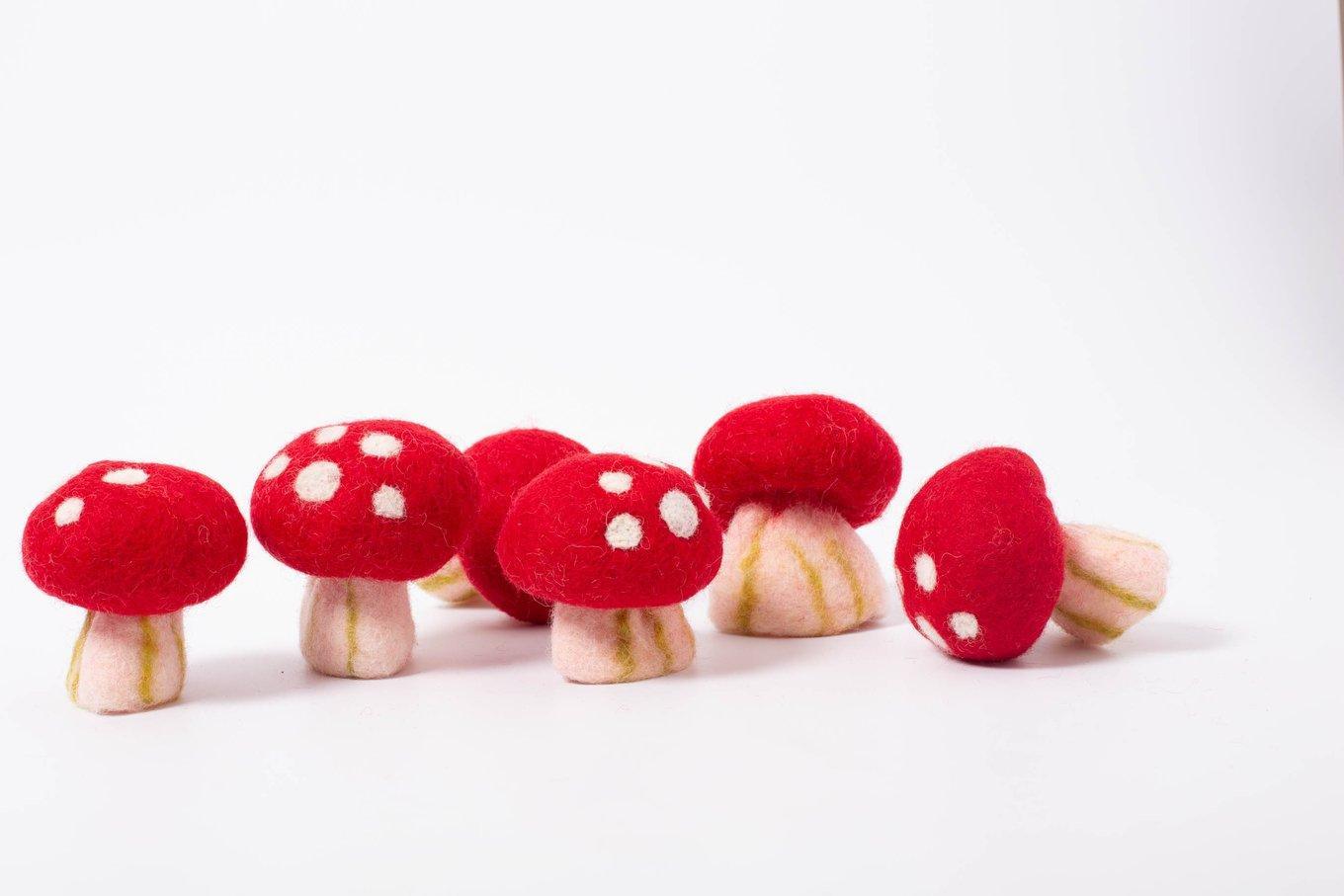Papoose - Felt Mushroom, 1pc - Why and Whale