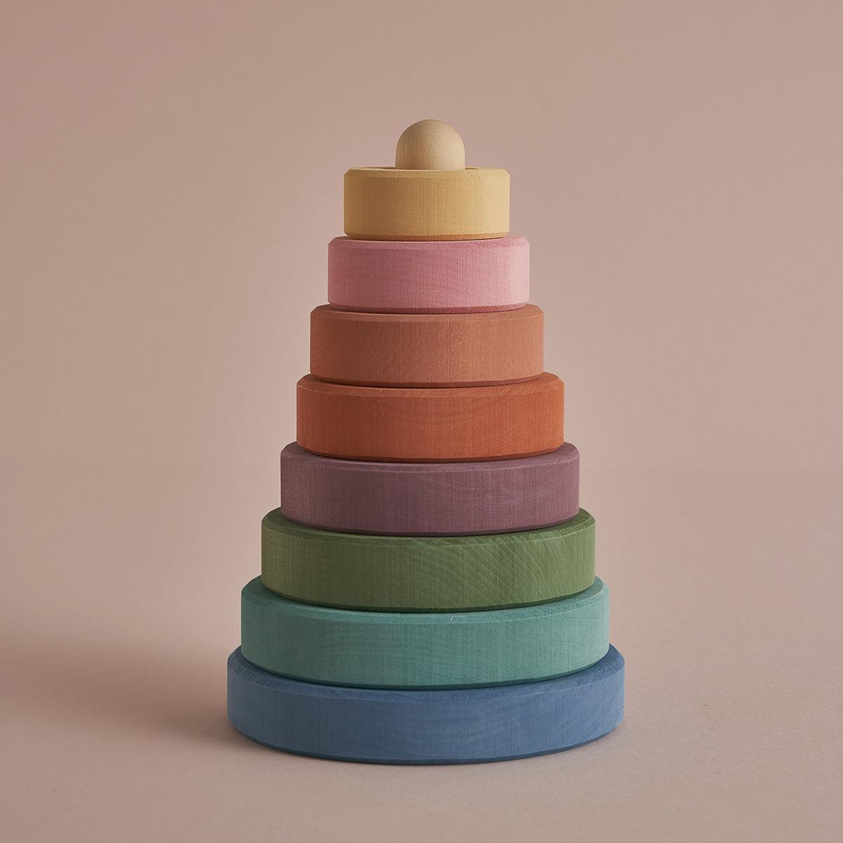 Pastel Earth stacking tower - Raduga Grez - Why and Whale
