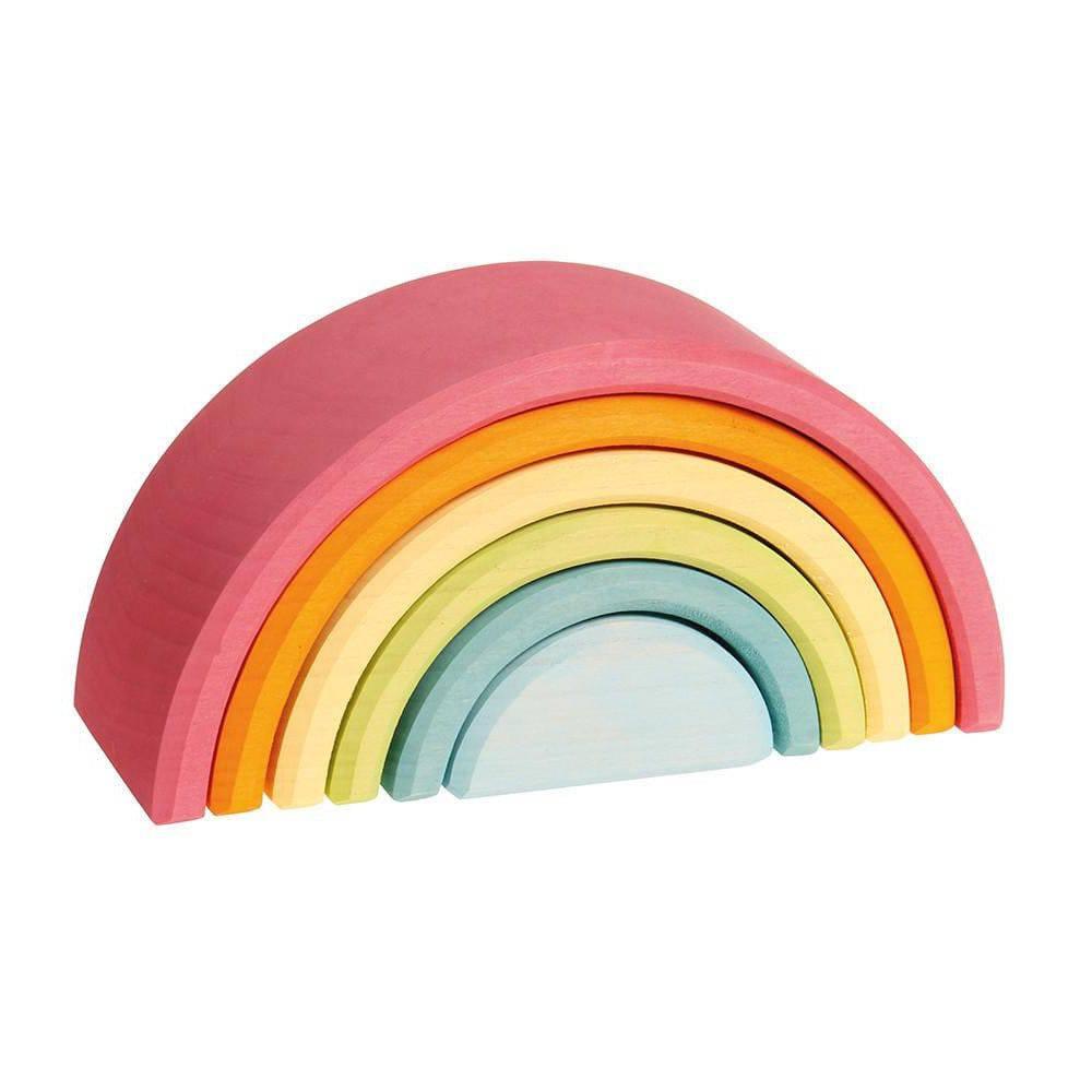 Pastel Wooden Rainbow Tunnel - 6 Pieces - Why and Whale