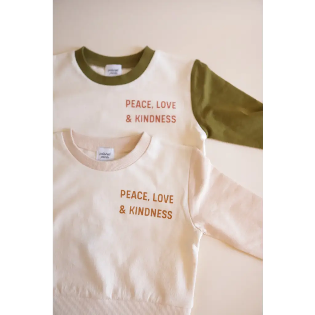 Peace, Love and Kindness Pullover for Kids