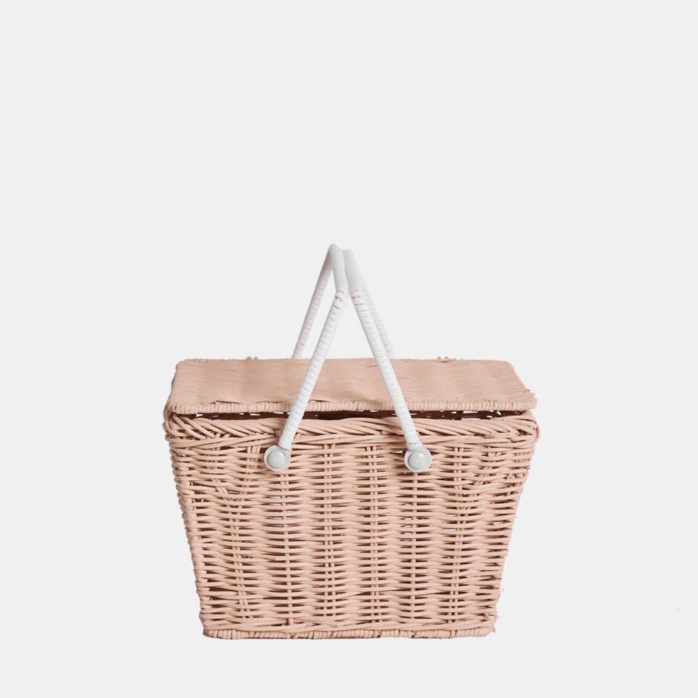 Piki Rattan Basket - Rose - Why and Whale