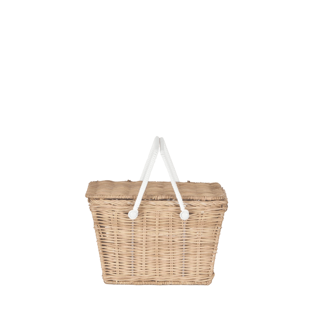 Piki Rattan Basket - Straw - Why and Whale