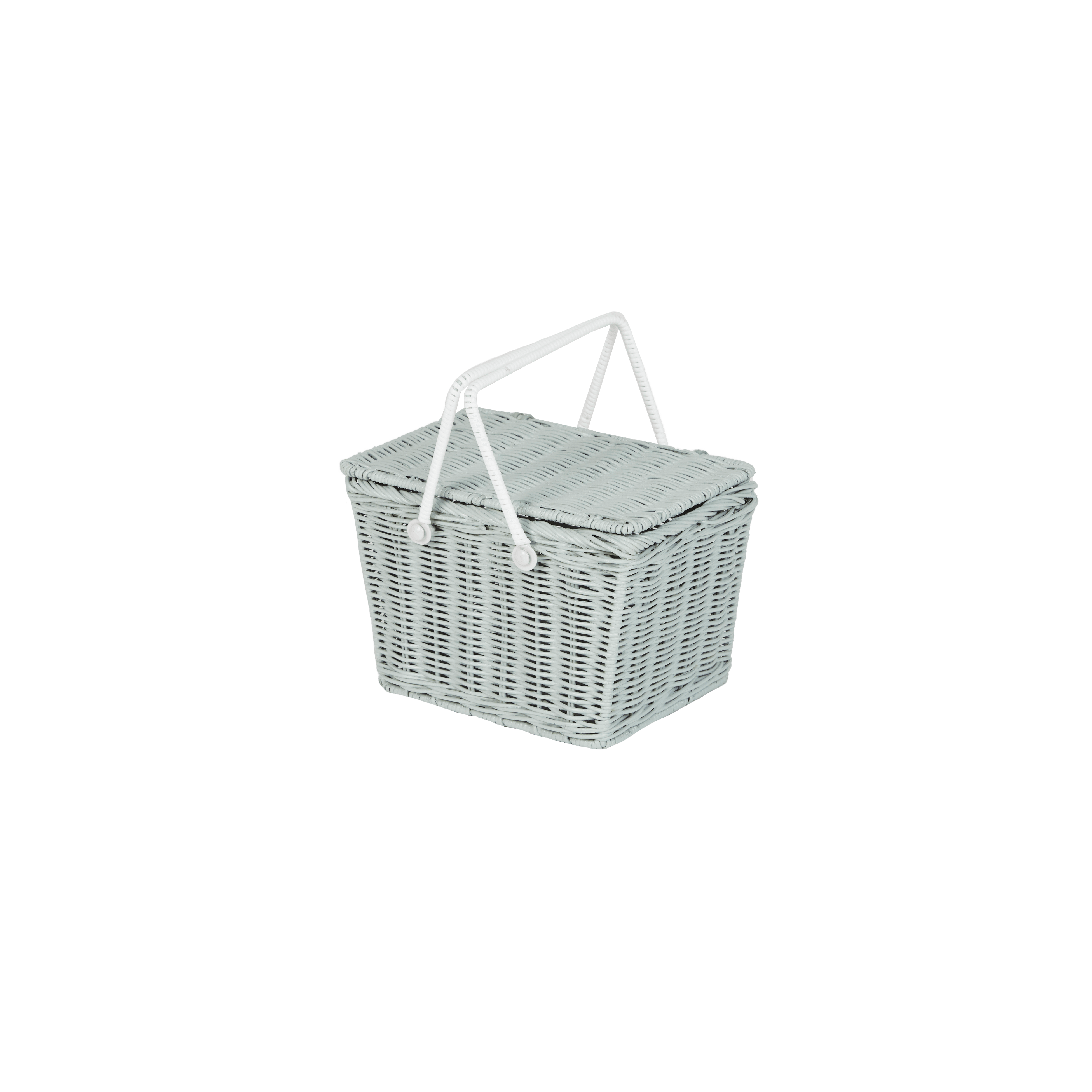 Piki Rattan Basket - Vintage Blue - Why and Whale