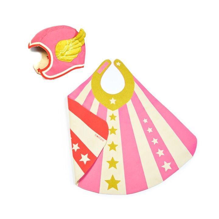 Pink Cape and Hat Hero Set - Why and Whale