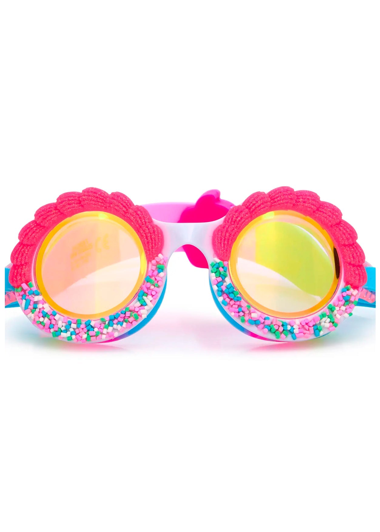 Pink Frosting & Sprinkles Swim Goggles