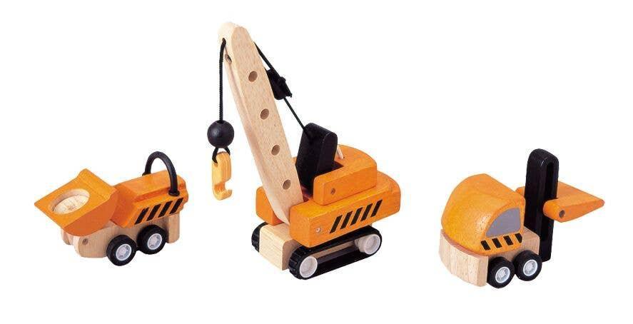 Plan Toys - Construction Vehicles Set - Why and Whale