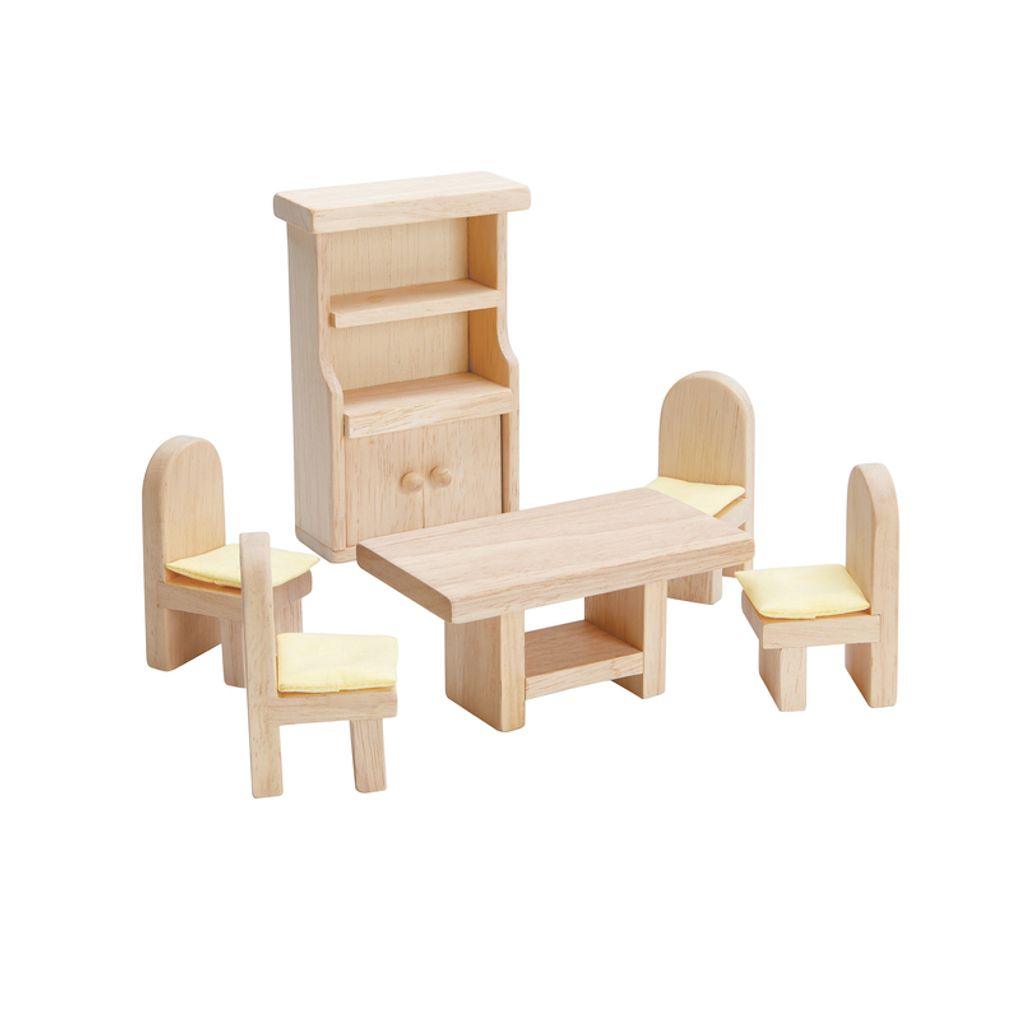 PlanToys Dining Room Dollhouse Furniture, Classic - Why and Whale