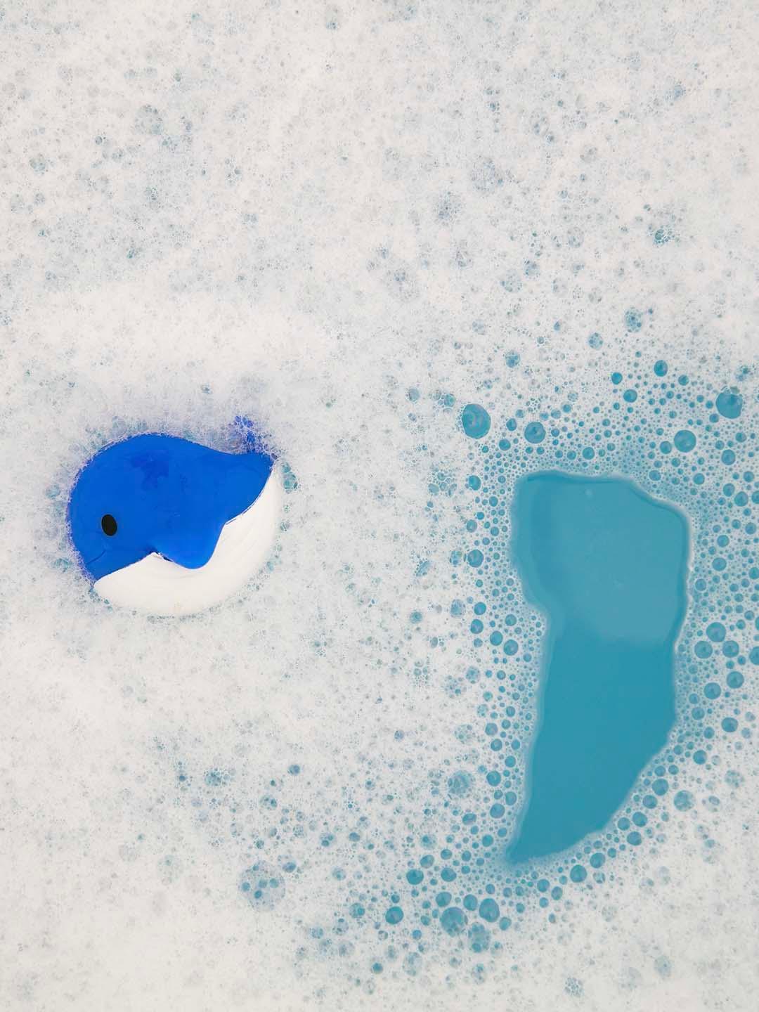 Plop Plop Natural Color Bubble Bath – Ocean Blue (8.1 oz) - Why and Whale
