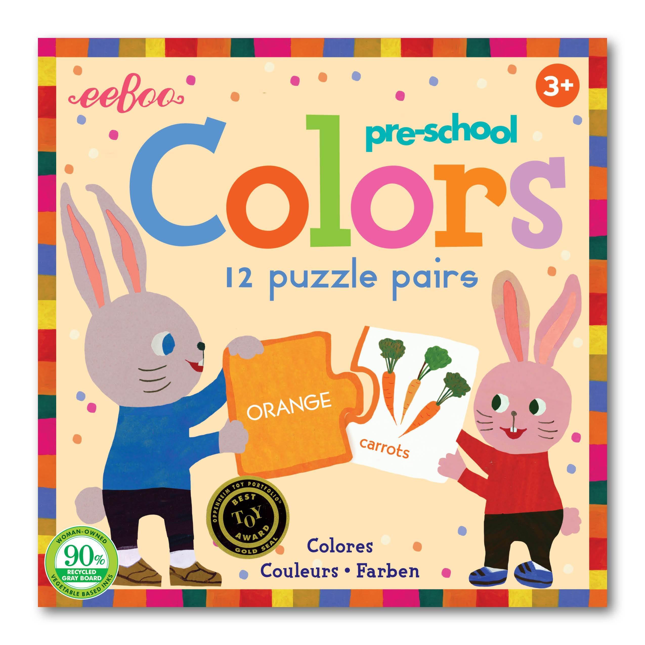 Pre-School Colors Puzzle Pairs - Why and Whale
