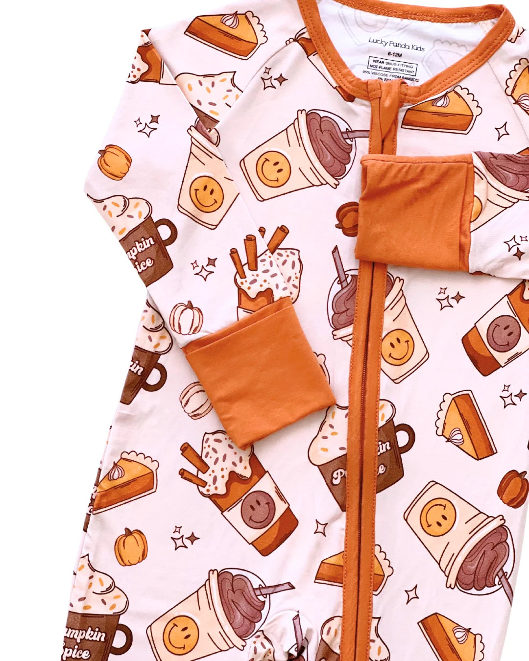 Bamboo Zip Romper | Pumpkin Spice