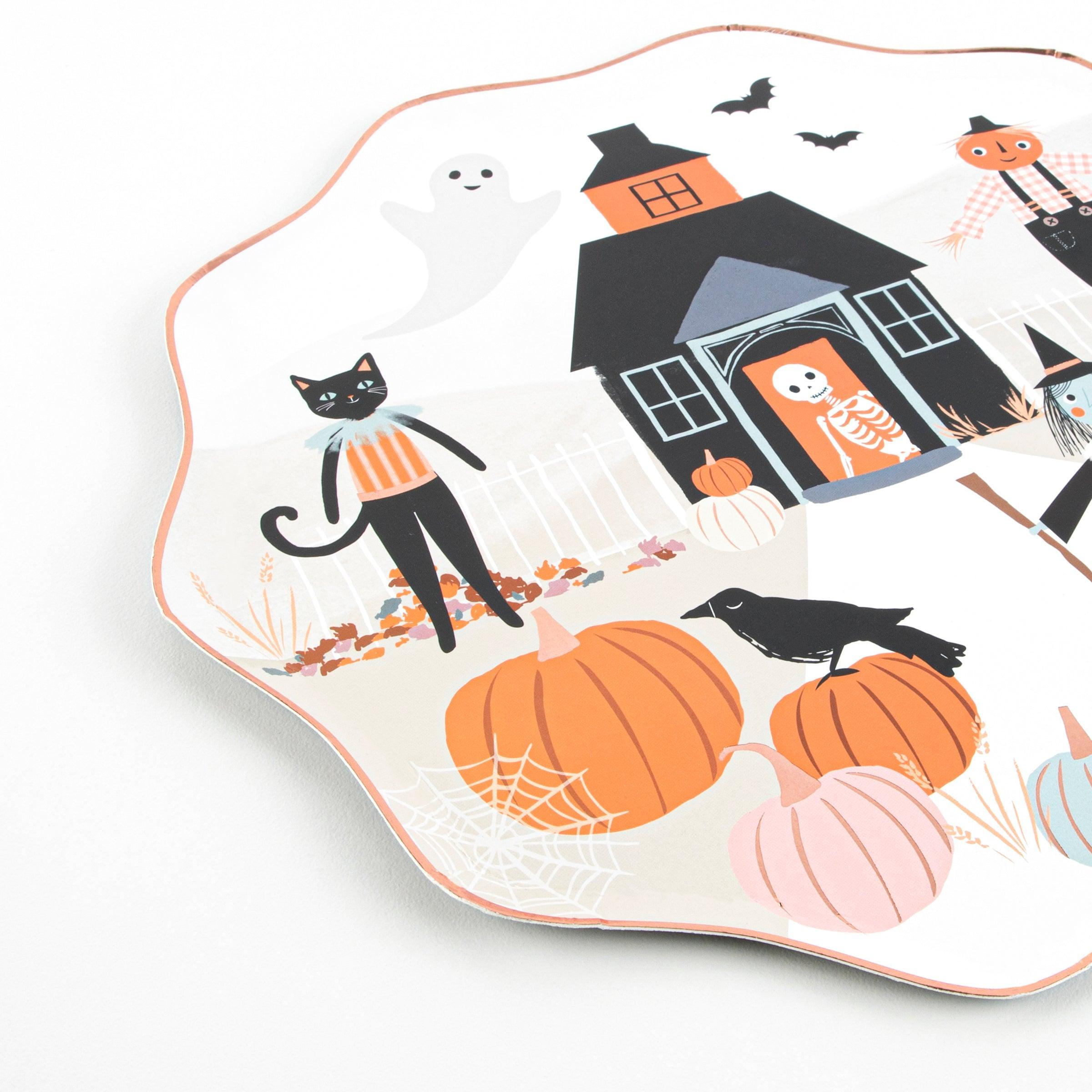 Pumpkin Patch Dinner Plates (x 8) - Why and Whale