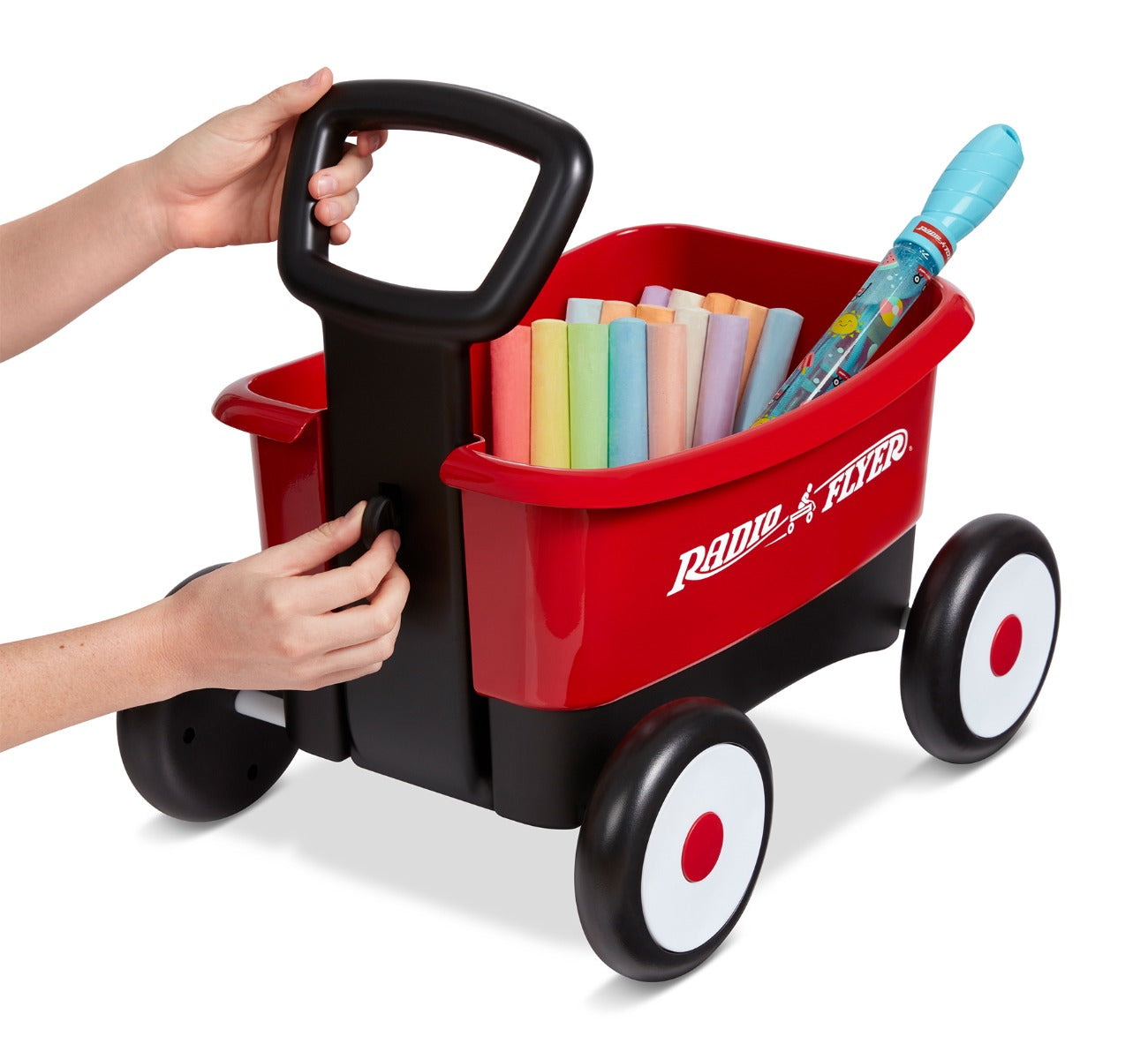 Push & Pull Walker Wagon with Bubbles and Chalk