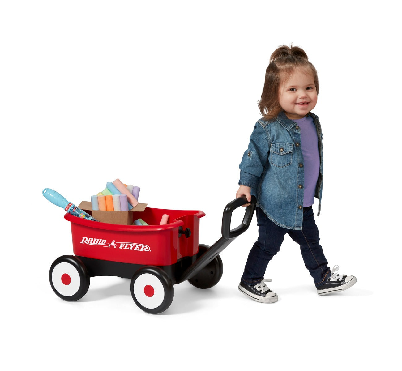 Push & Pull Walker Wagon with Bubbles and Chalk