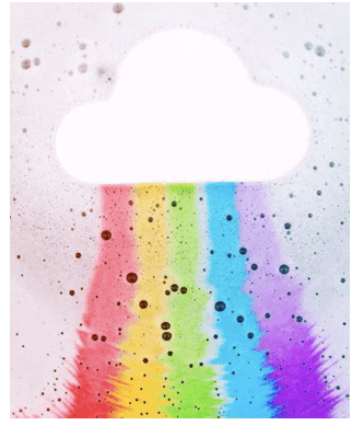 Rainbow Cloud Bath Bomb - Why and Whale