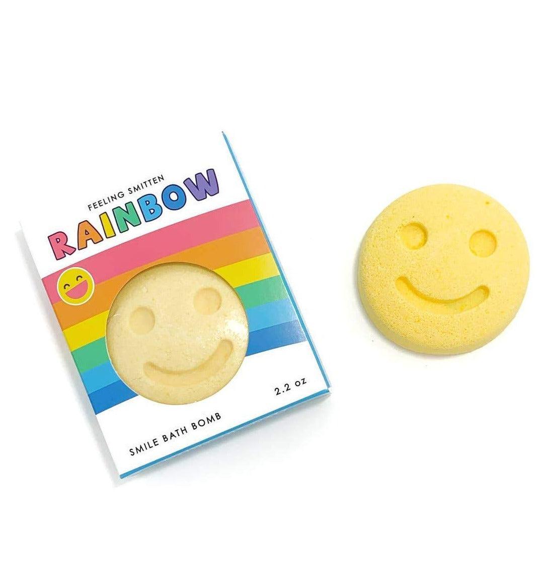 Rainbow Happy Face Bath Bomb - Why and Whale
