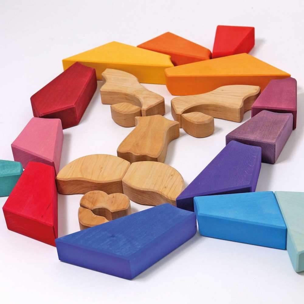 Rainbow Lion Wooden Puzzle - Why and Whale