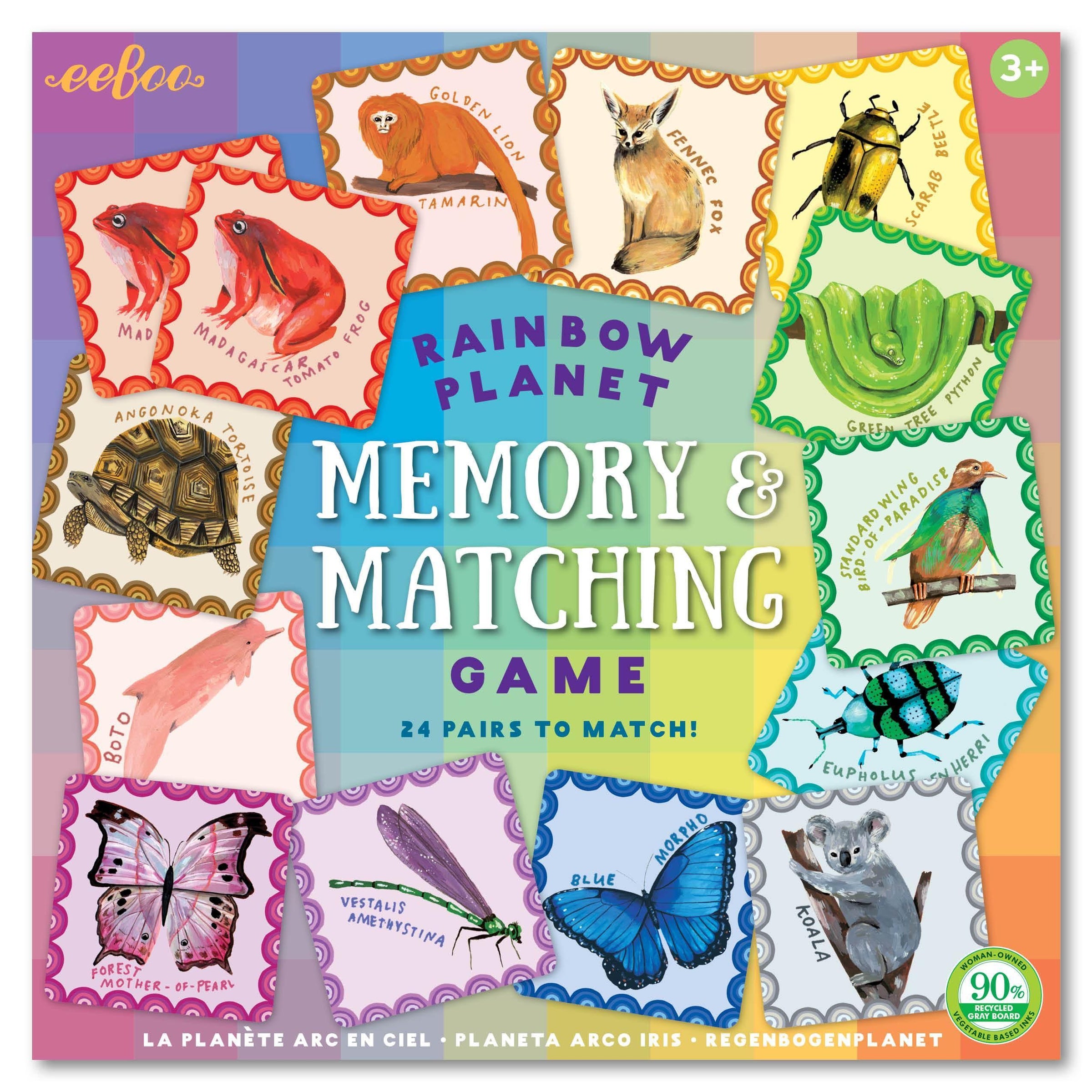 Rainbow Planet Memory & Matching Game - Why and Whale
