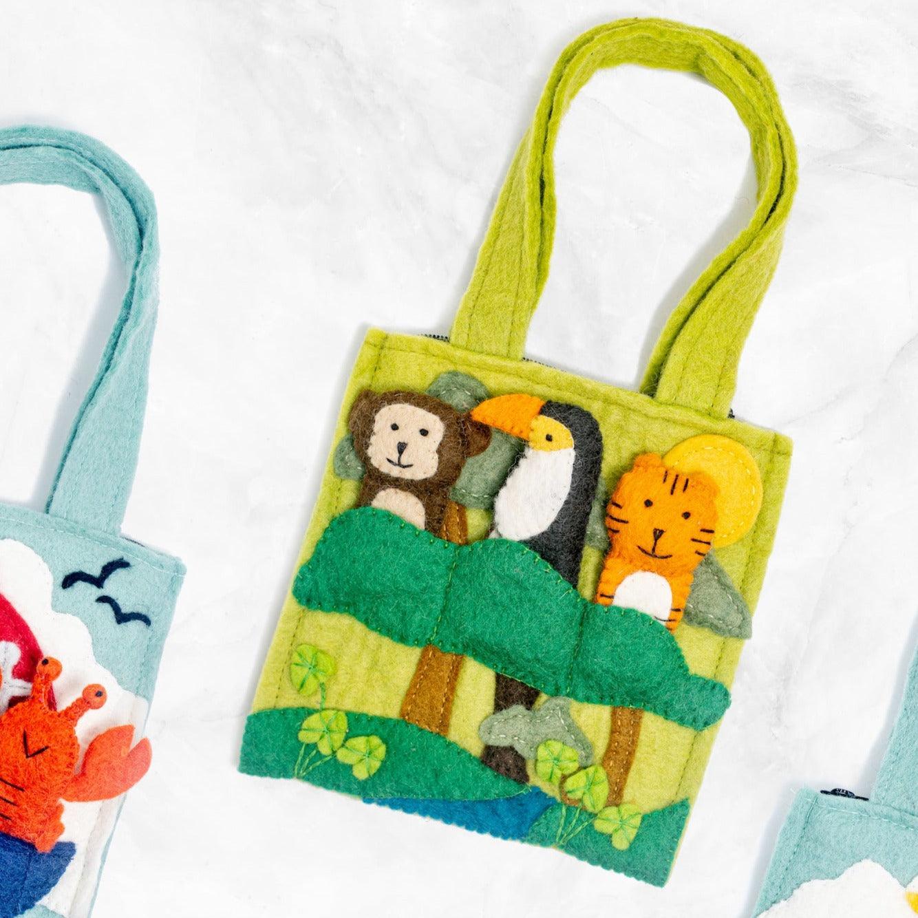 Rainforest Puppet Bag - Why and Whale