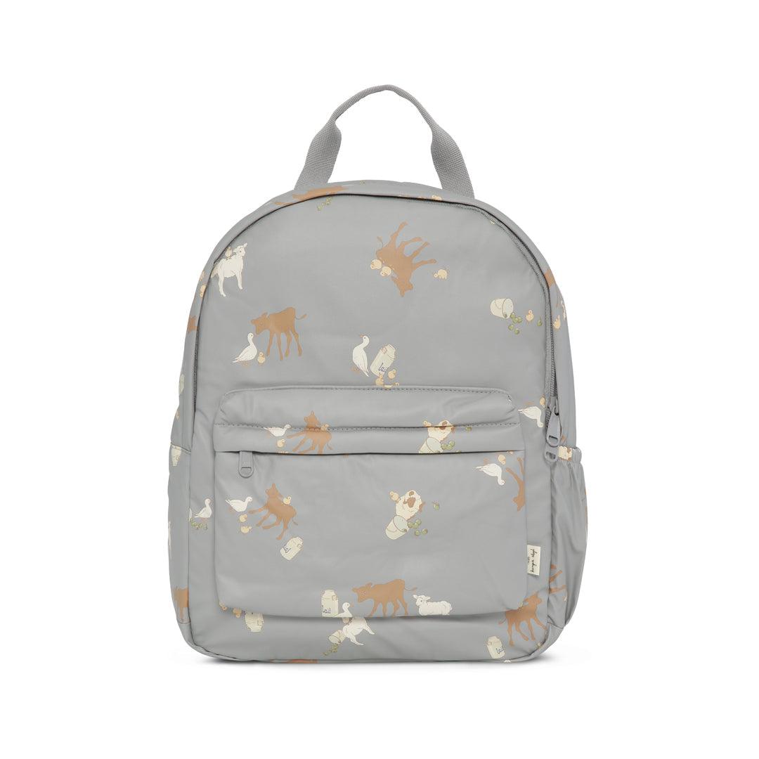 rainy kids backpack junior, farm blue - Why and Whale