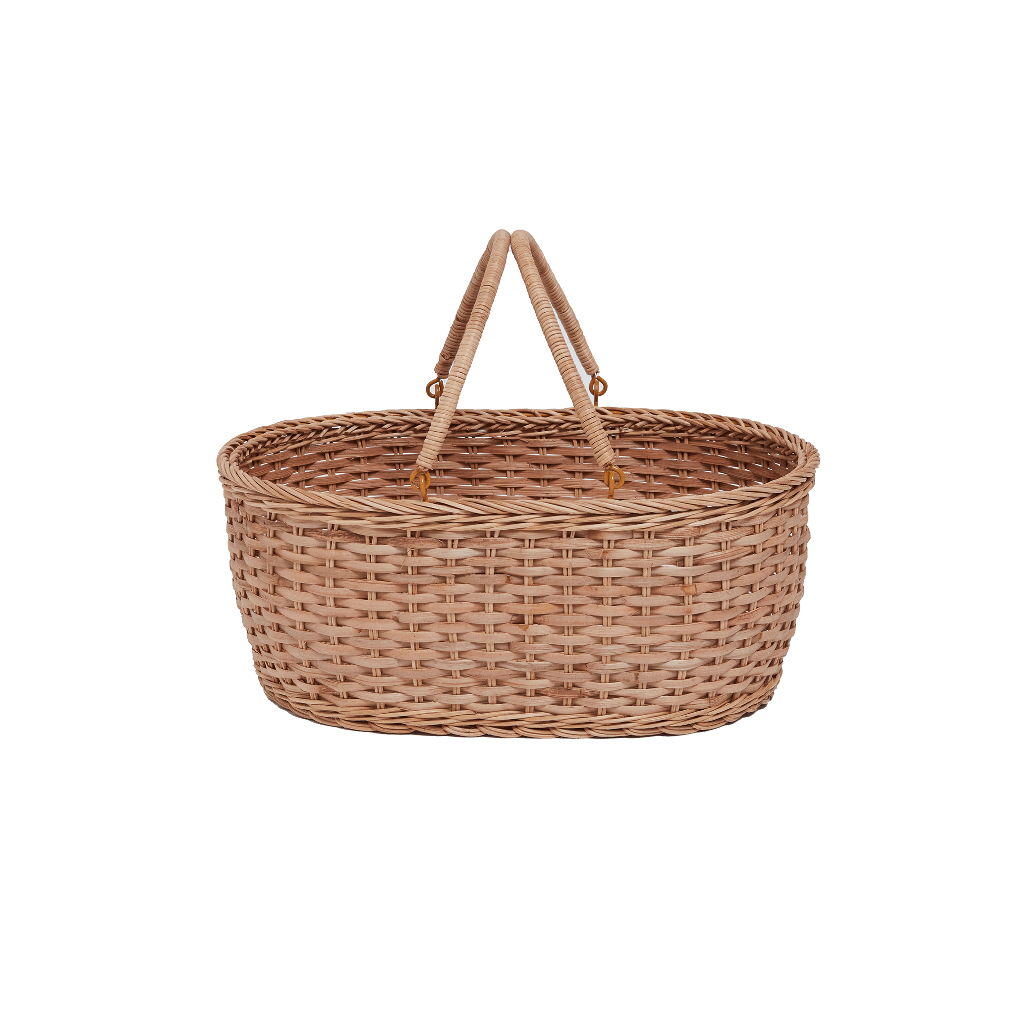 Rattan Basque Basket - Why and Whale
