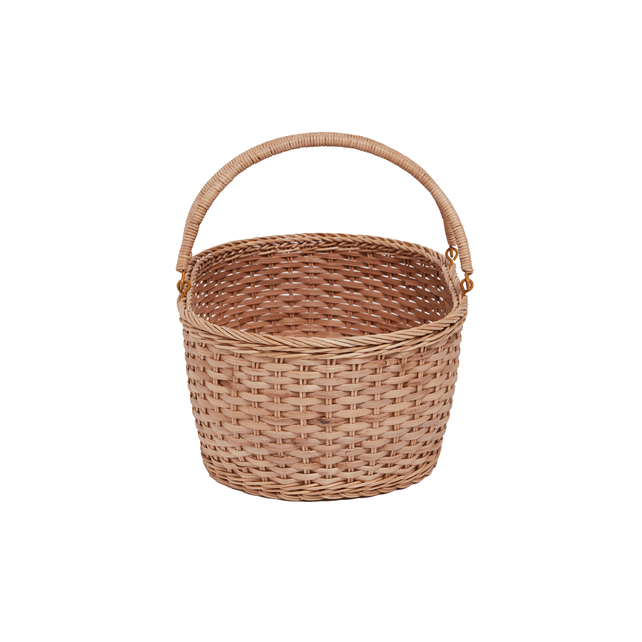 Rattan Basque Basket - Why and Whale