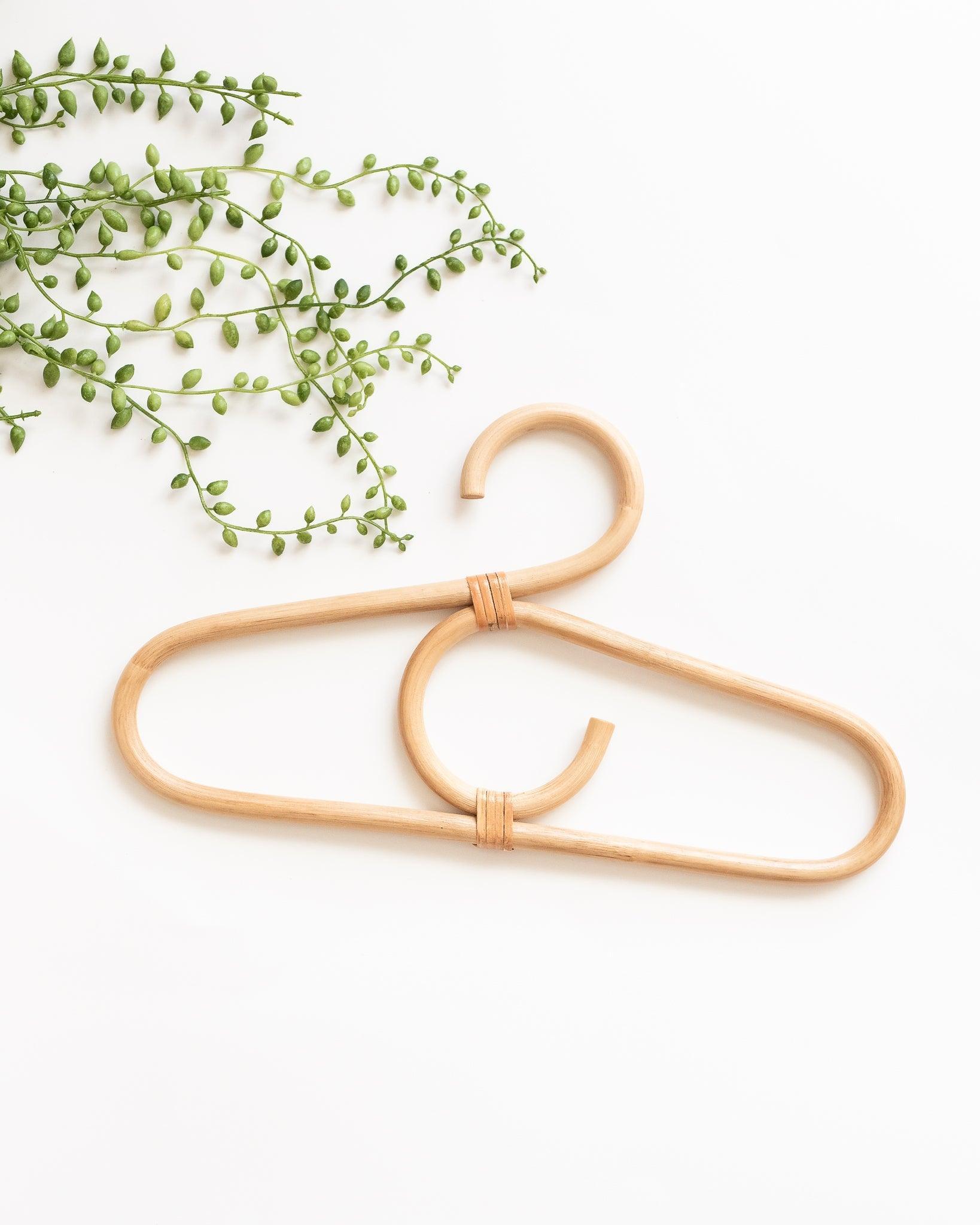 Rattan Childrens Hangers - Why and Whale