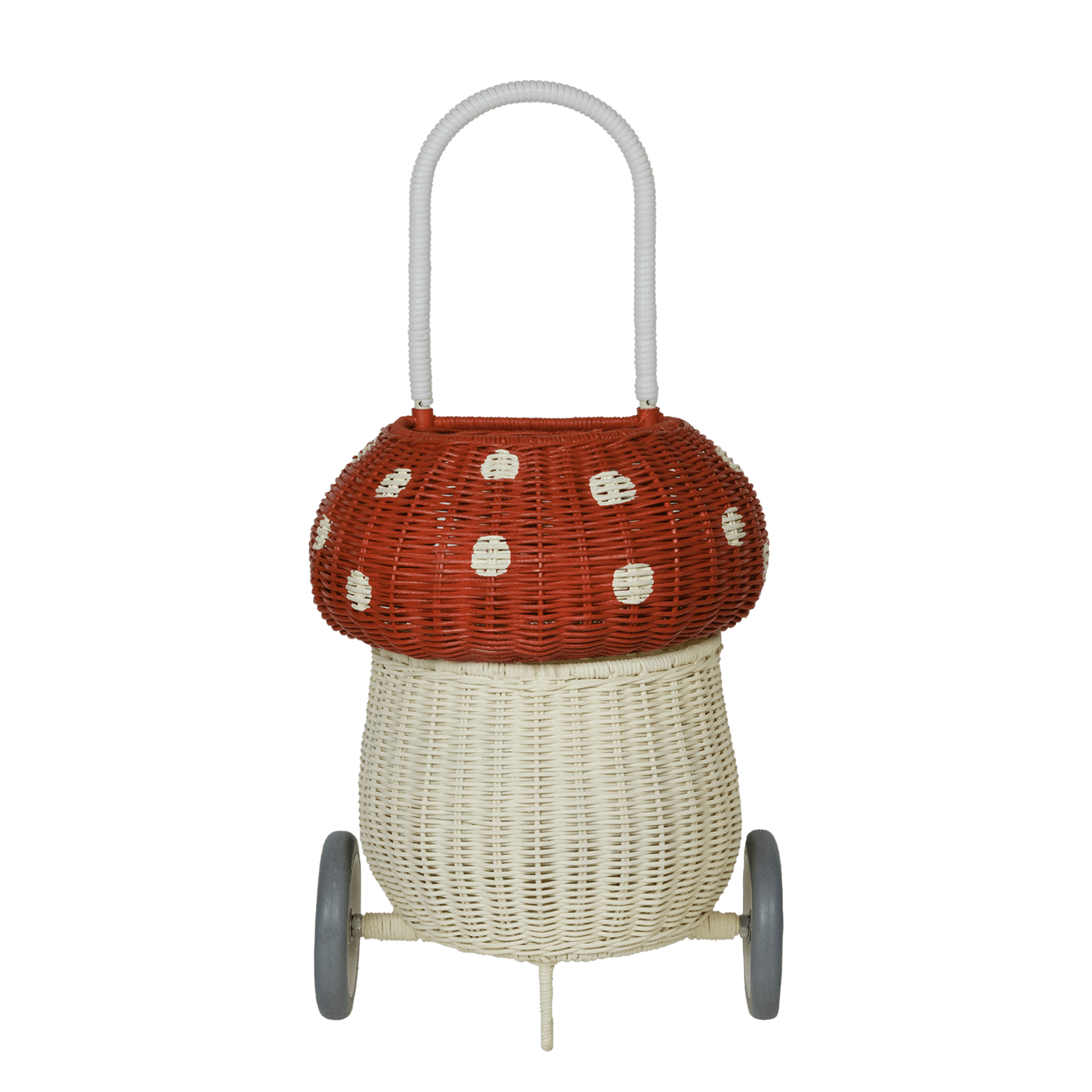 Rattan Mushroom Luggy - Red - Why and Whale