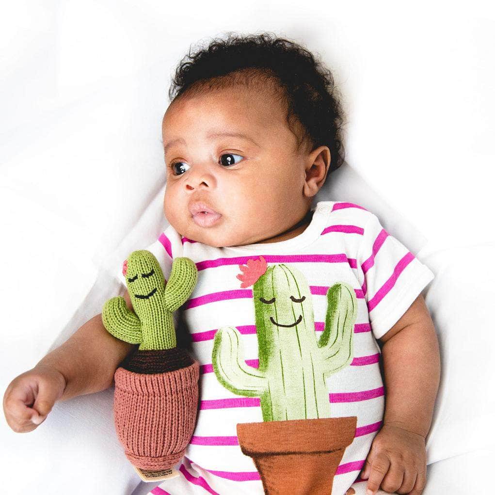 Organic Baby Toys - Newborn Rattles | Cactus