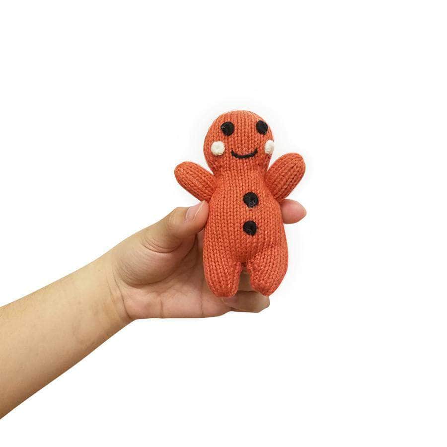 Organic Baby Toys - Newborn Rattles | Gingerbread Man