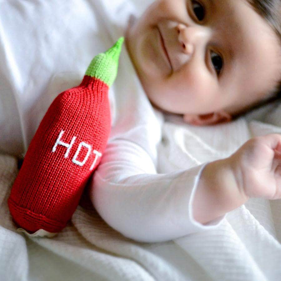 Organic Baby Toys - Newborn Rattles | Hot Sauce
