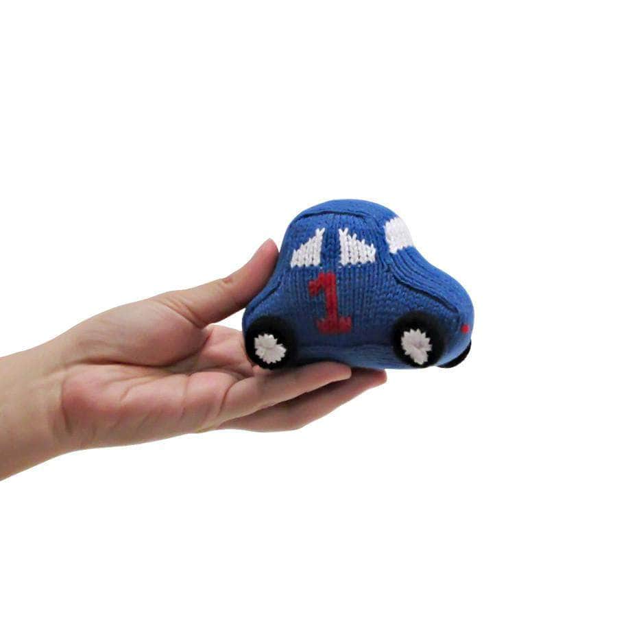 Race car toys - organic baby rattles