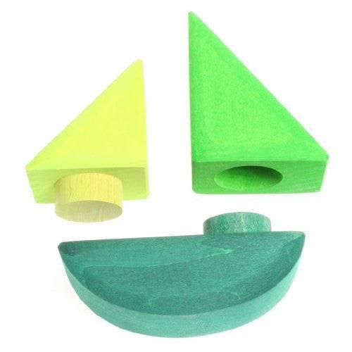 Rolling Boats Wooden Blocks - Why and Whale