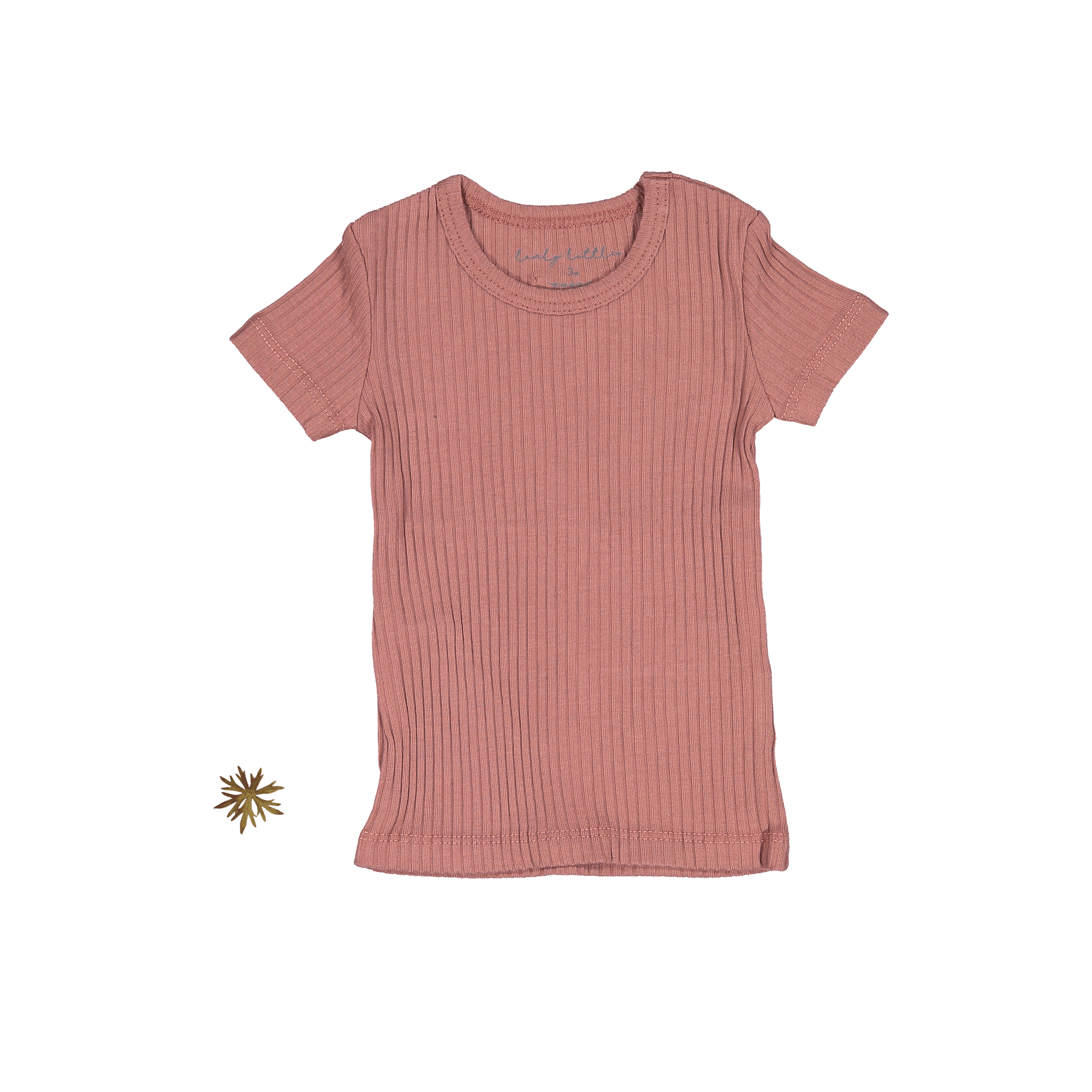 The Short Sleeve Tee - Rosewood Ribbed
