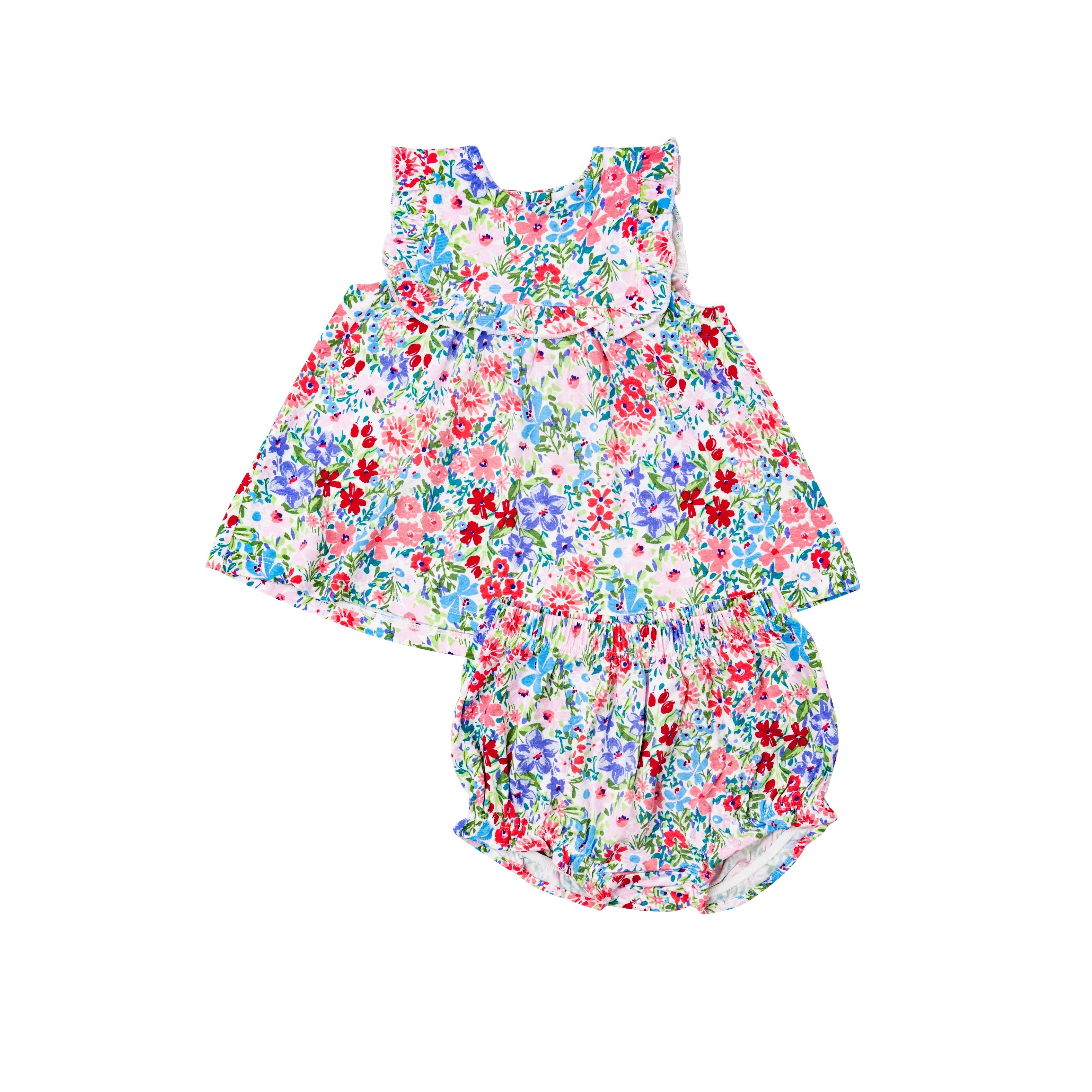 Ruffle Top & Bloomer - London Floral