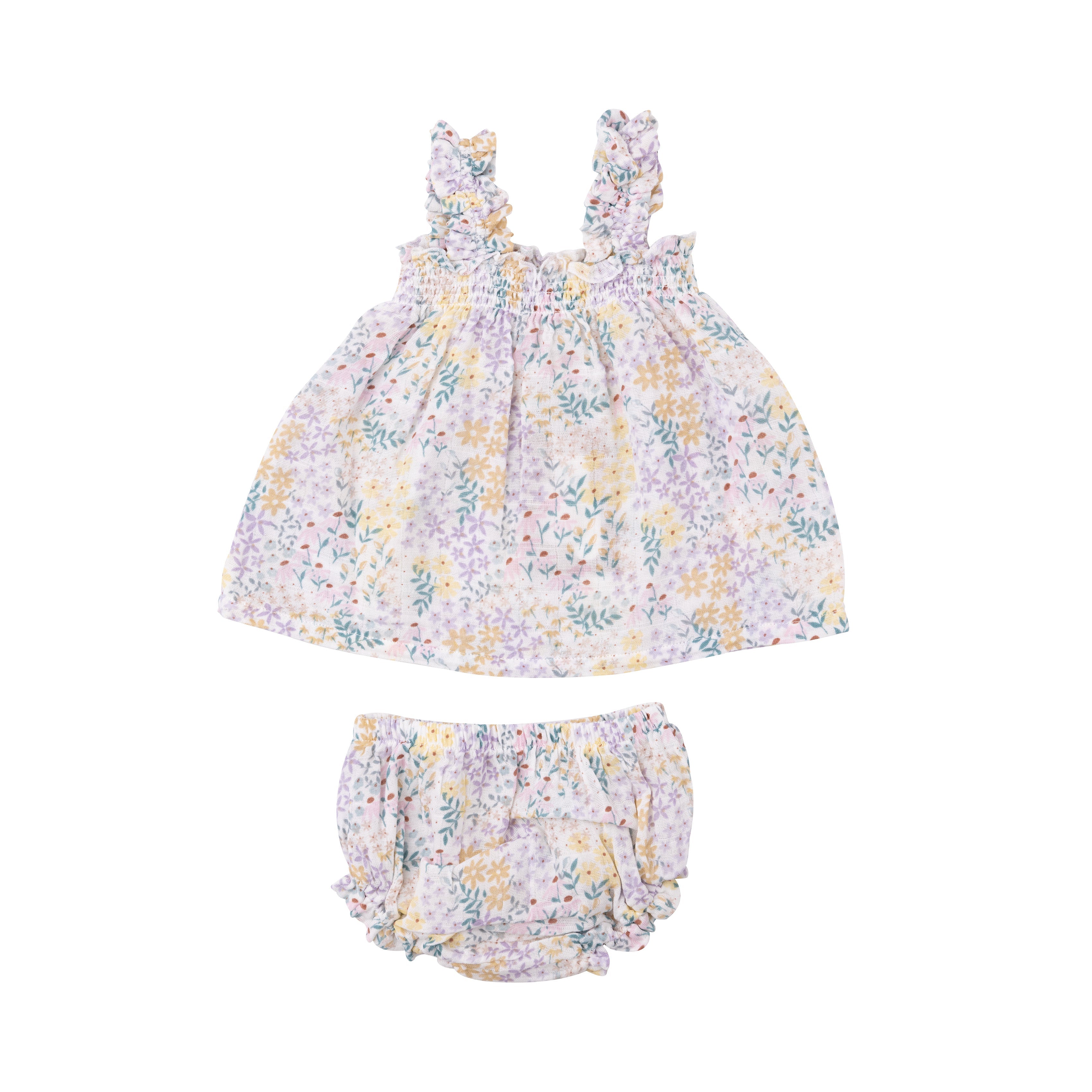 Ruffly Strap Top And Bloomer Set - Spreading Joy