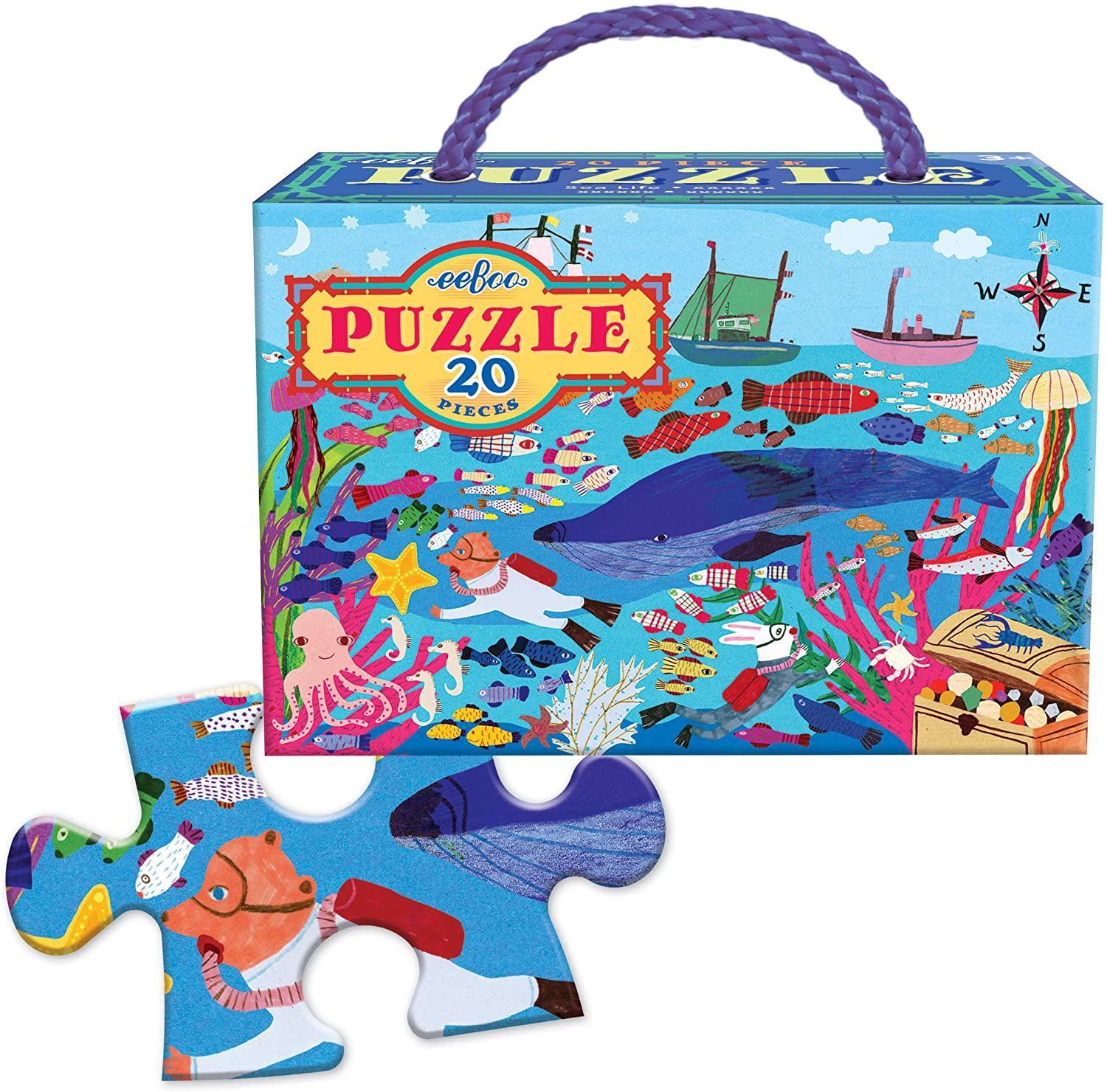Sea Life 20 Piece Puzzle - Why and Whale