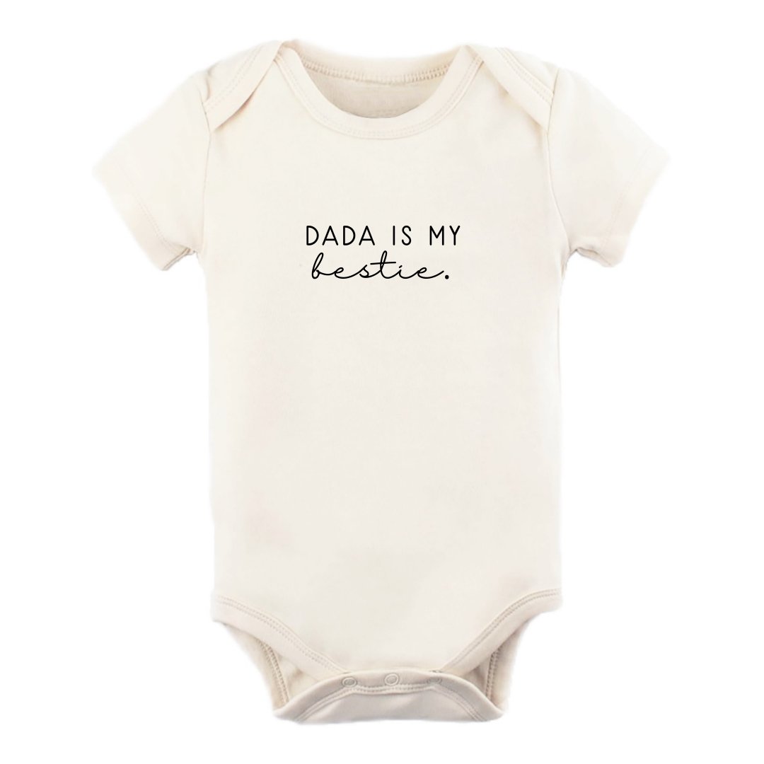 Short Sleeve Bodysuit | Dada is My Bestie | Organic Cotton