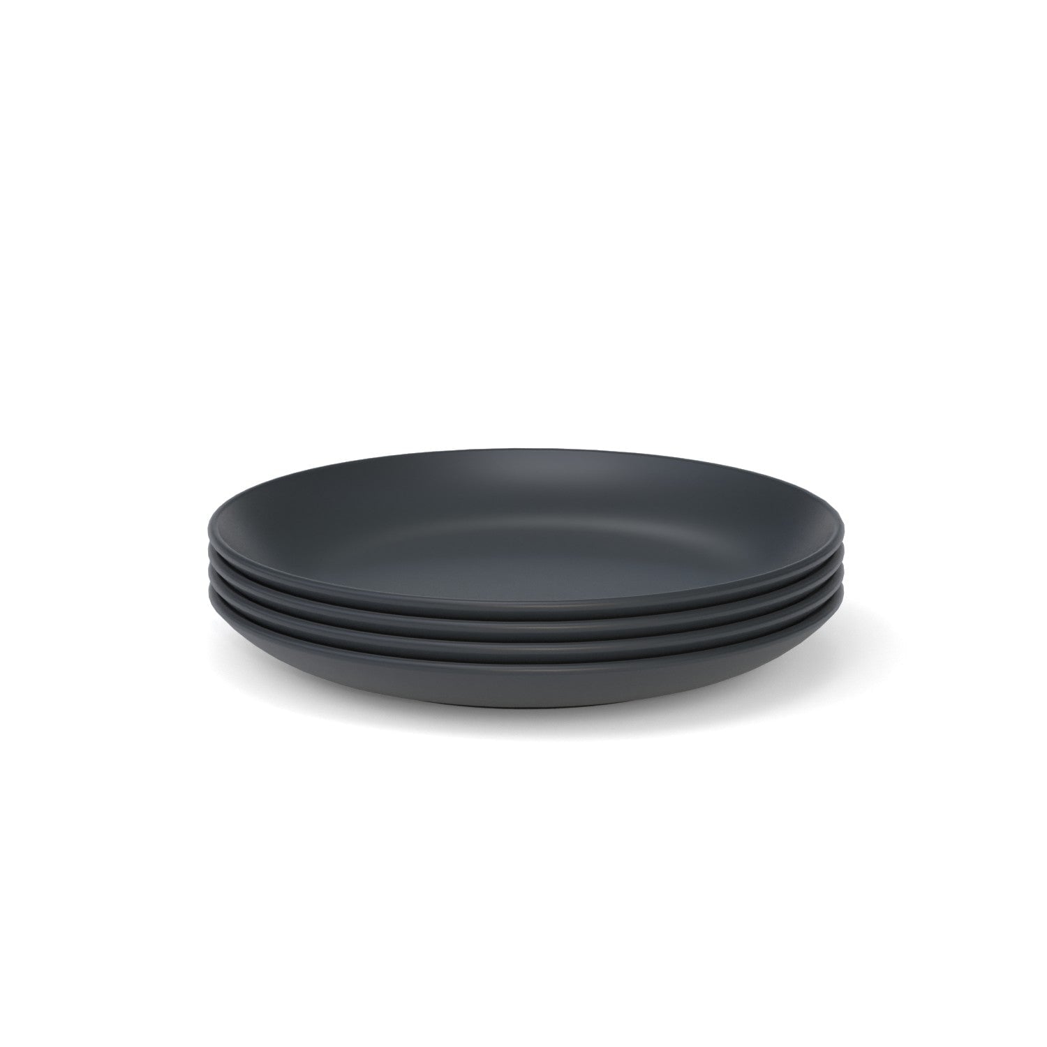 8 " Round Side Plate Set of 4 - Black