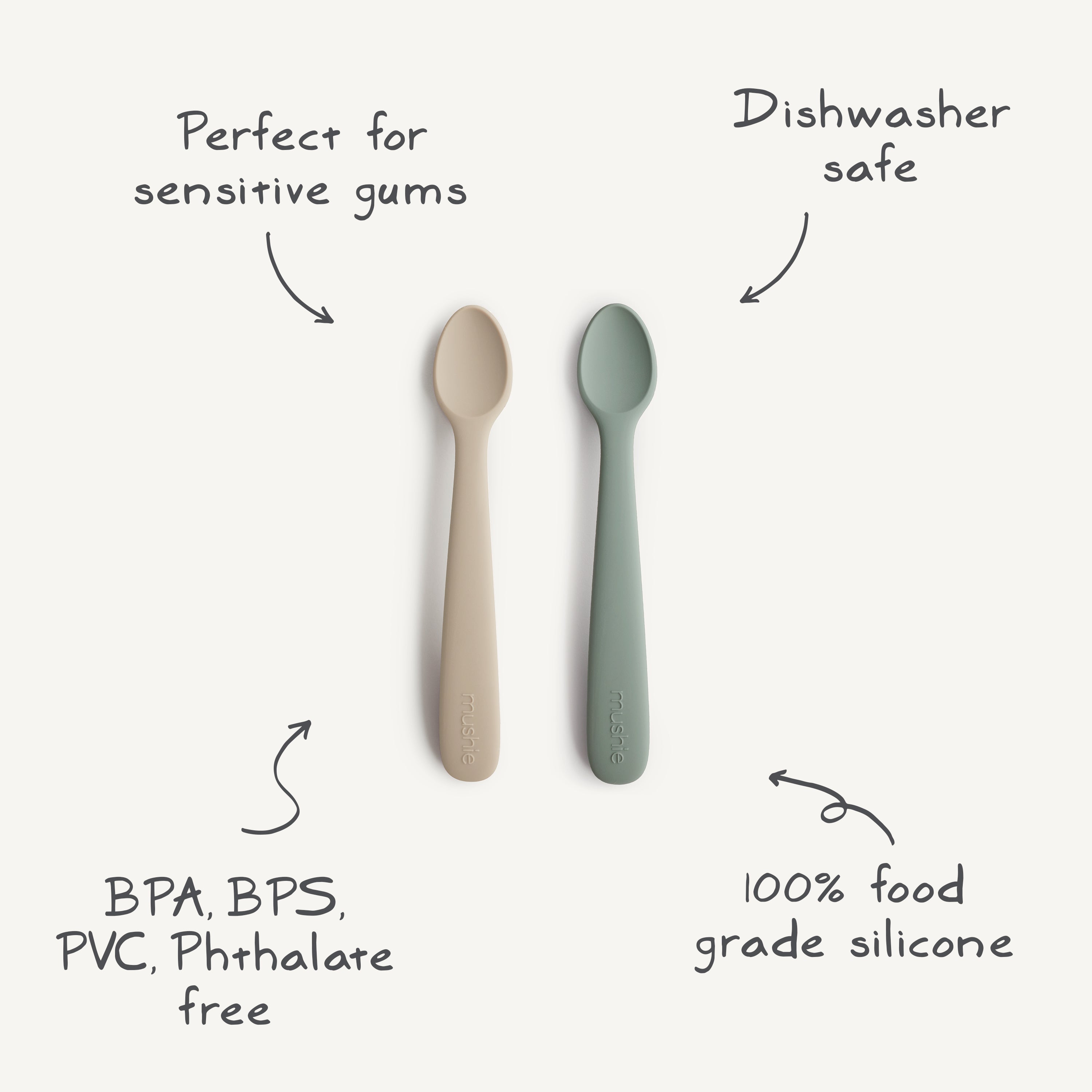 Silicone Feeding Spoons 2-Pack