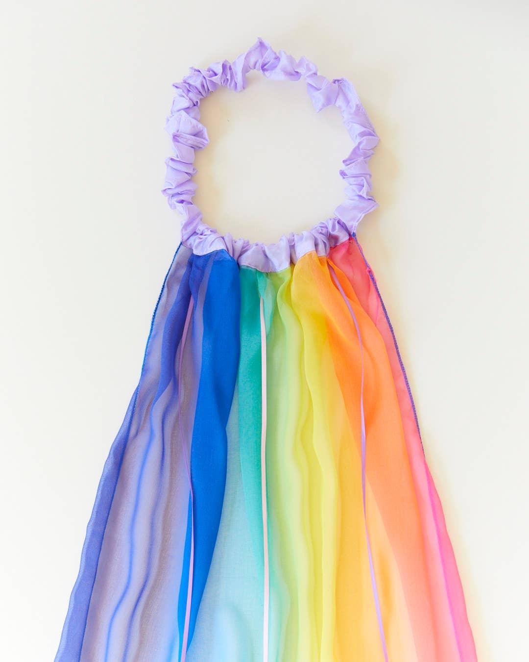 Silk Georgette Rainbow Veil - Why and Whale