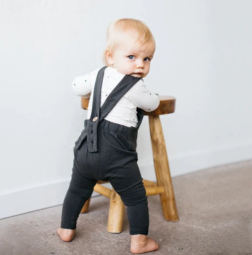 Organic Overalls - Slate