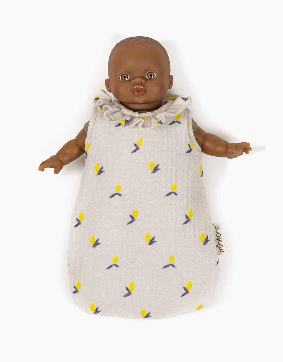 Sleep Sack for 11in Dolls, citron - Minikane - Why and Whale