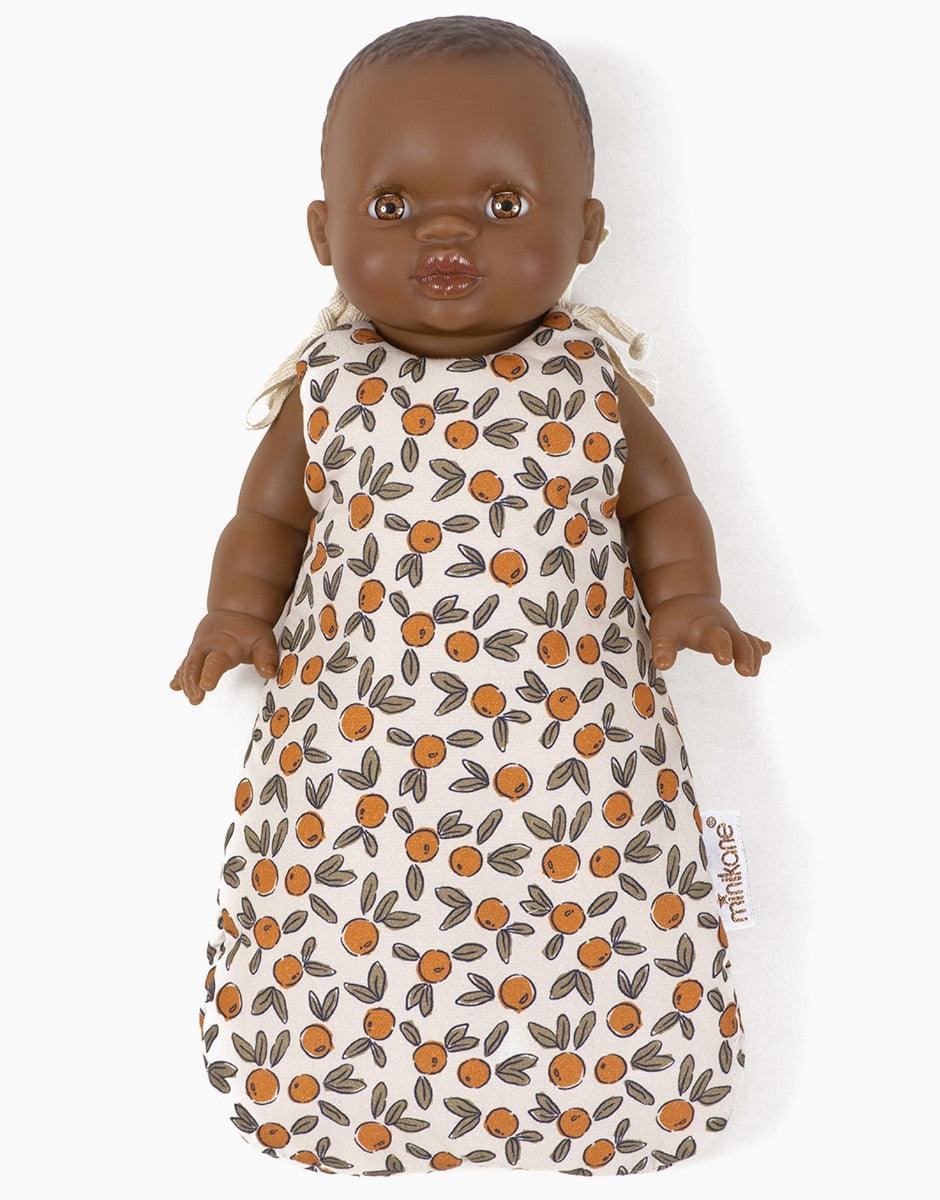 Sleep Sack for 13in dolls, orange blossom - Minikane - Why and Whale