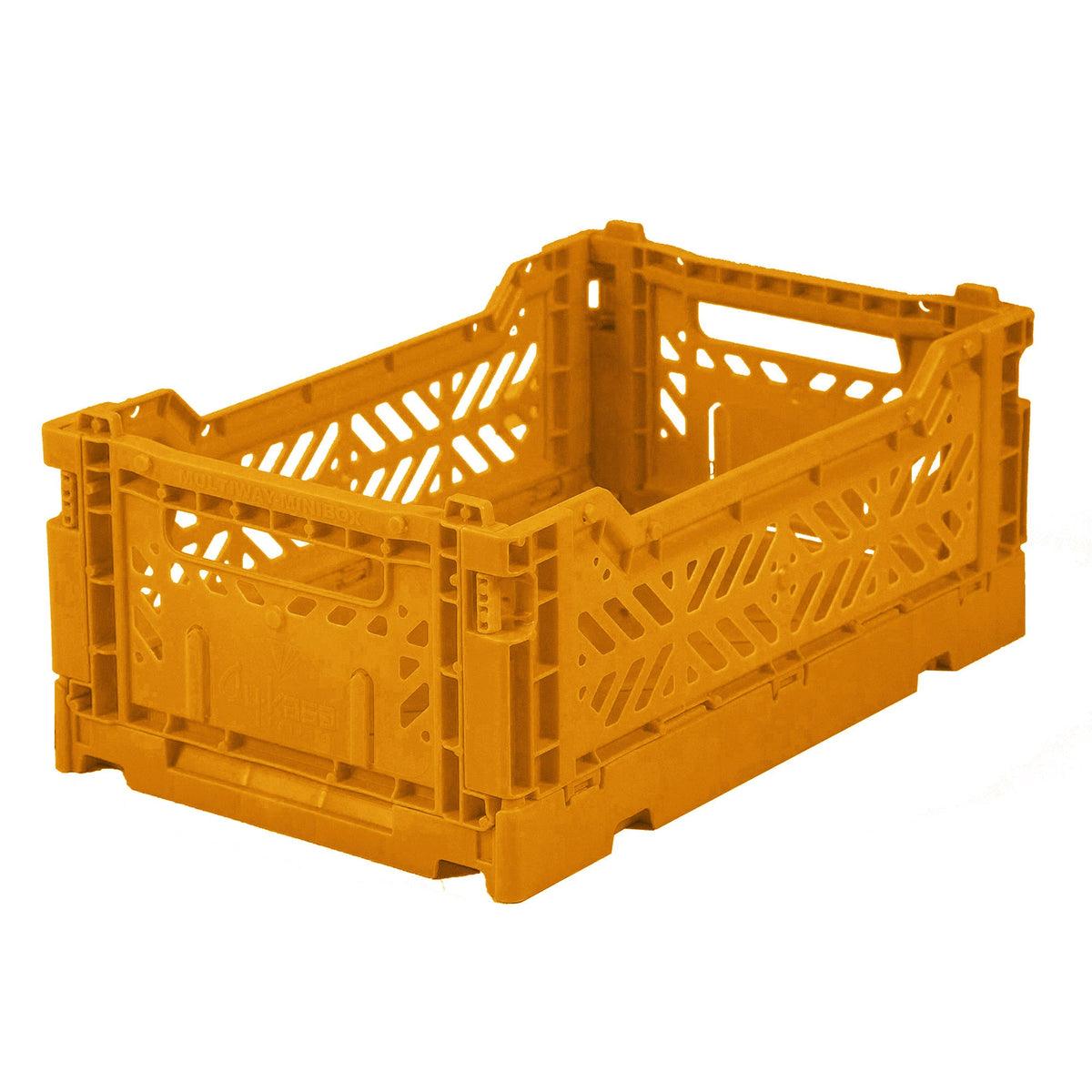 Small Folding Crate, Mustard - Why and Whale