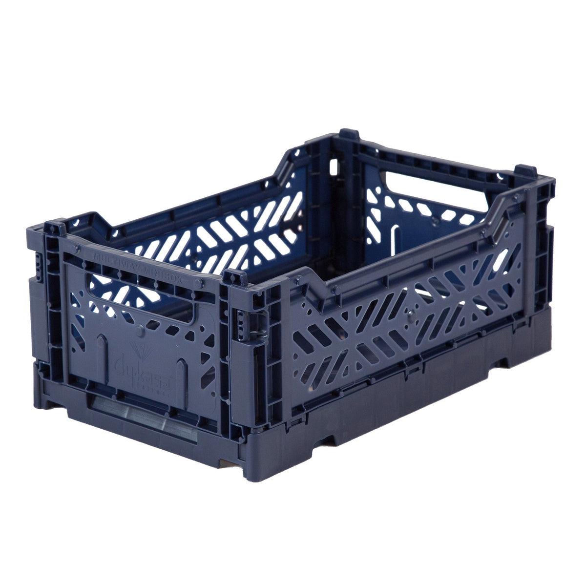 Small Folding Crate, Navy - Why and Whale