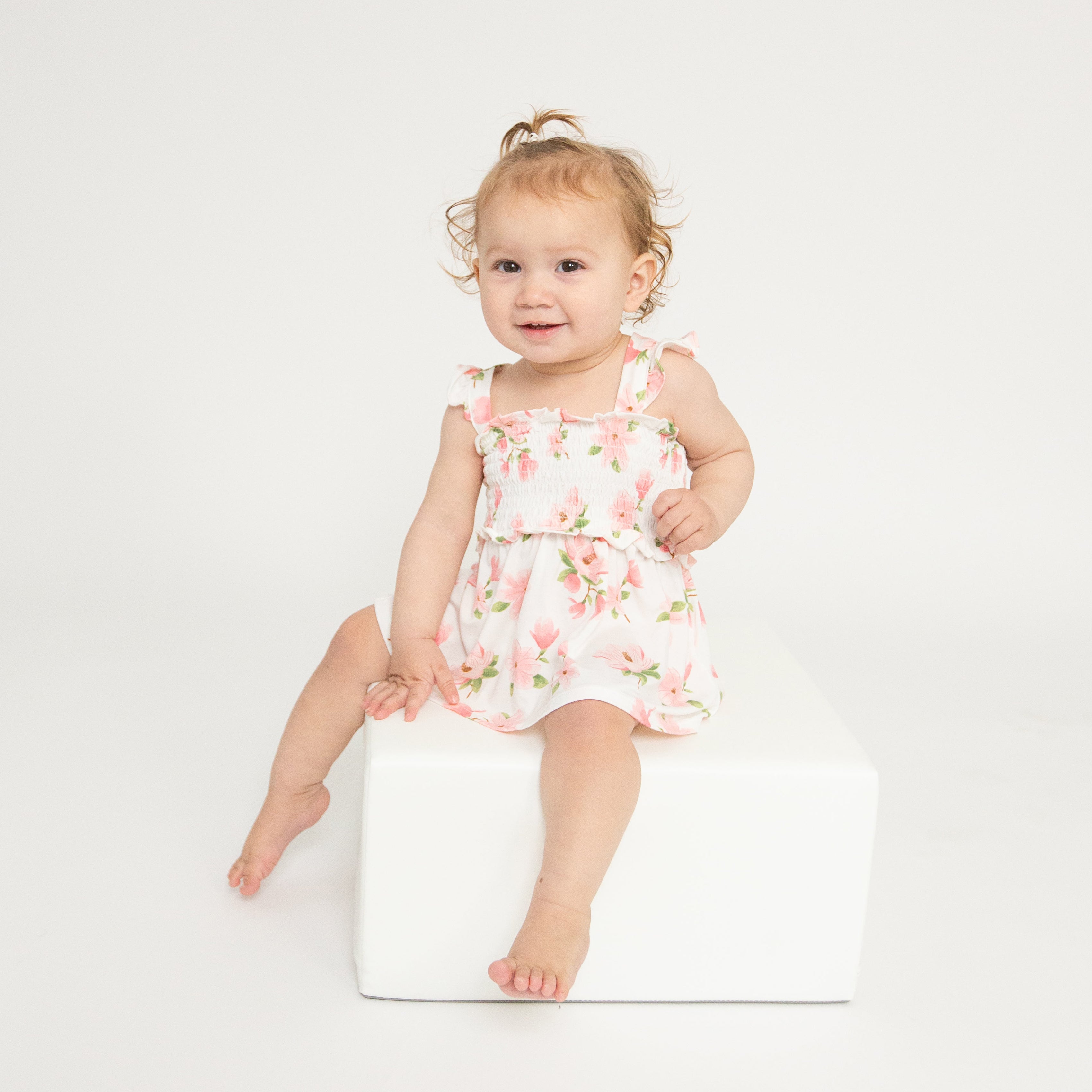 Smocked Top With Ruffle Straps And Dc - Sweet Magnolias